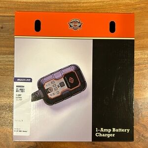 NEW IN BOX Harley Davidson 1 Amp Dual-Mode Battery Charger. Never opened/used.